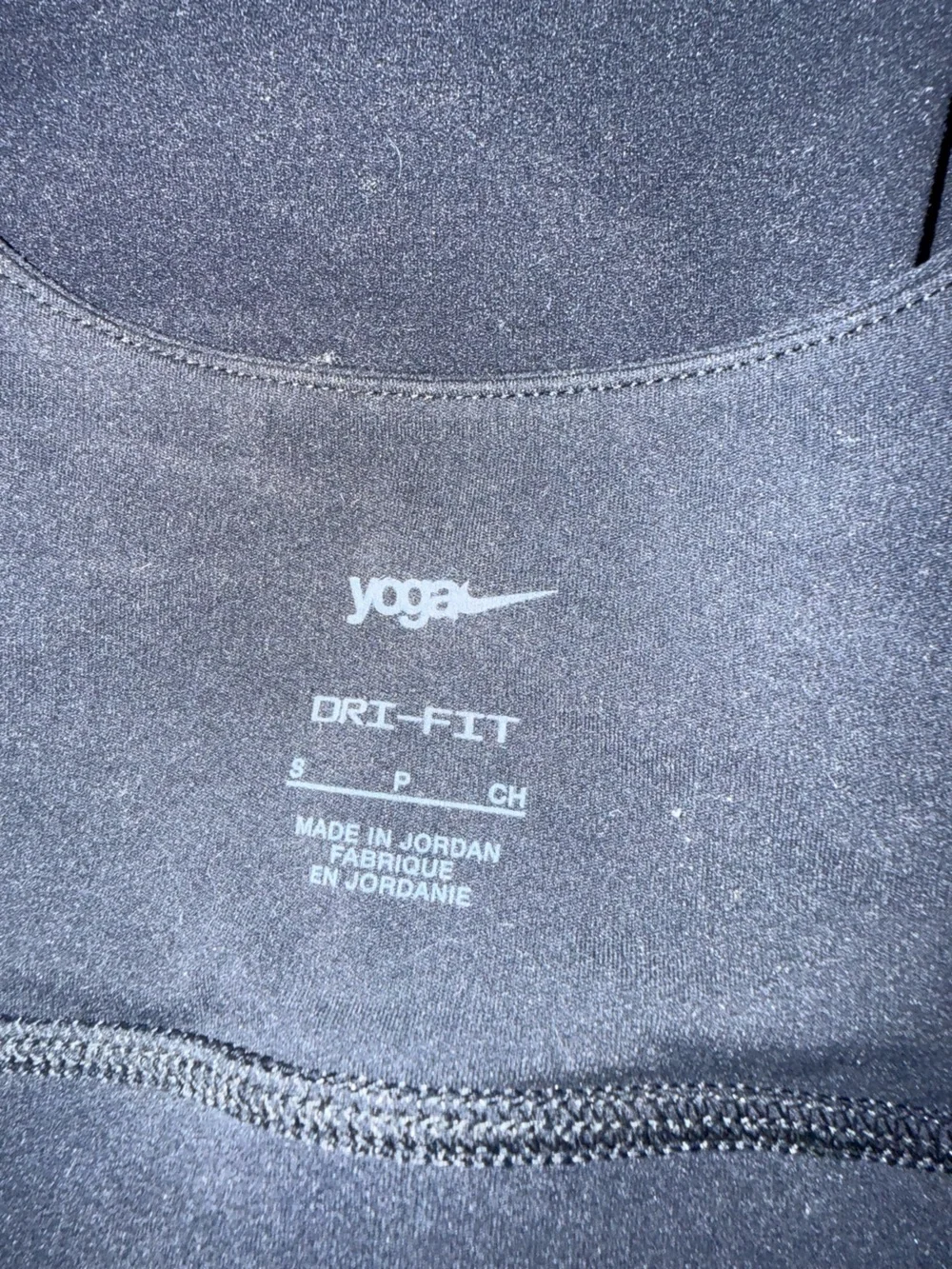 Nike Yoga Black Scoop Neck Sports Bra Tank